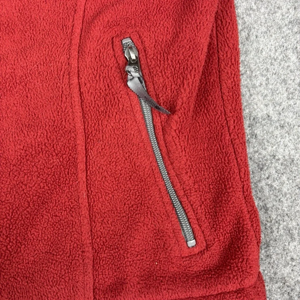 The North Face Jacket Mens Xl Polartec‎ Fleece Red Full Zip Outdoor Coat Casual